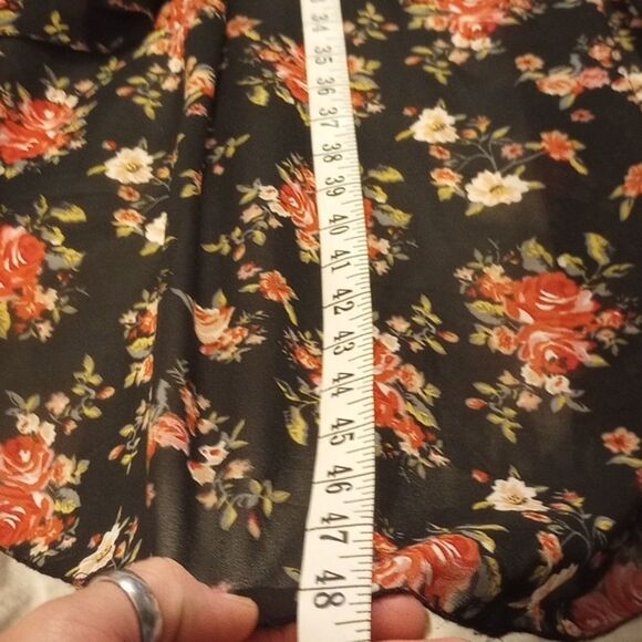 Lace and floral high low dress - Picture 11 of 12